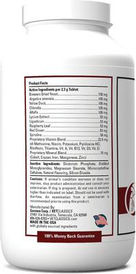 Blood & Energy Blood & Endurance Support Chewable Tablets Dog Supplement, 120 count