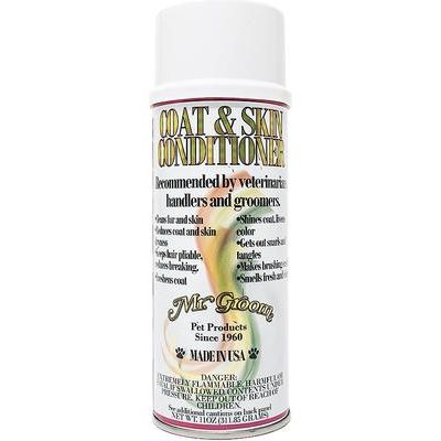 Acondicionador en aerosol para perros Coat & Skin, botella de 11 onzas líquidas
