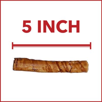 Beefhide 5-inch Chip Rolls Peanut Butter Flavored Dog Hard Chews, 20 count