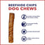 Beefhide 5-inch Chip Rolls Peanut Butter Flavored Dog Hard Chews, 20 count