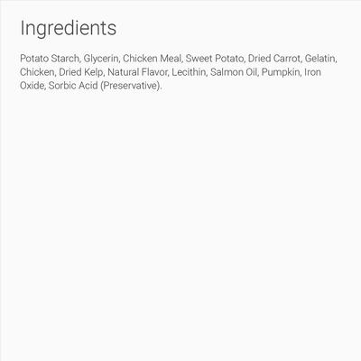 Grain-Free Carrot & Pumpkin Flavored Dental Dog Treats, 13 count