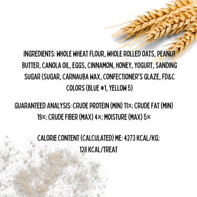 Winter Wonder Paws Peanut Butter & Honey Assorted Crunchy Dog Treats, 18 count