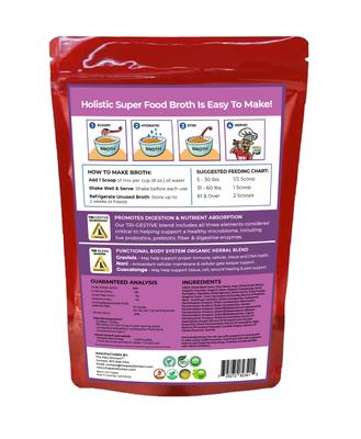 Holistic Super Food Broth Tissue & Cell Support Beef Flavor Concentrate Powder Dog & Cat Supplement, 4.5-oz bag