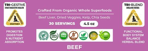 Holistic Super Food Broth Tissue & Cell Support Beef Flavor Concentrate Powder Dog & Cat Supplement, 4.5-oz bag