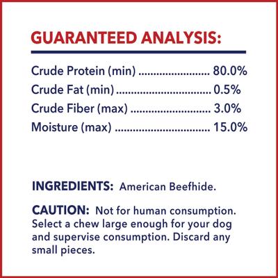 Beefhide Rolls 4 to 4.5-inch Natural Flavored Dog Hard Chews, 22 count