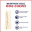Beefhide Rolls 4 to 4.5-inch Natural Flavored Dog Hard Chews, 22 count