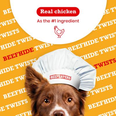 Beefhide Twist Chicken Jerky Dog Treats, 36-oz bag