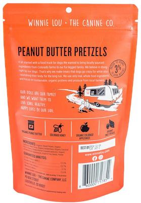 Peanut Butter Pretzels Crunchy Dog Treats, 4-oz bag