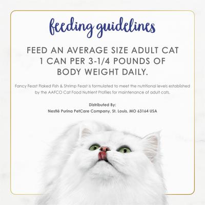 Flaked Fish & Shrimp Feast Canned Cat Food, 3-oz, case of 24