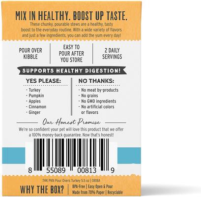 Bundle: The Honest Kitchen Pumpkin POUR OVERS Turkey & Pumpkin + Pumpkin POUR OVERS Salmon & Pumpkin Stew Wet Dog Food Topper