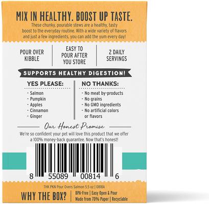 Bundle: The Honest Kitchen Pumpkin POUR OVERS Turkey & Pumpkin + Pumpkin POUR OVERS Salmon & Pumpkin Stew Wet Dog Food Topper