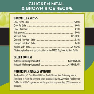 Chicken Meal & Brown Rice Recipe Small Breed Adult Dry Dog Food, 3.5-lb bag