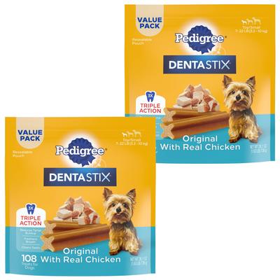 Dentastix Beef Mini Dental Dog Treats, 24 count