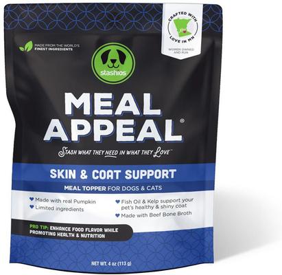 Meal Appeal Beef Skin & Coat Support Dehydrated Dog & Cat Treats, 4-oz bag
