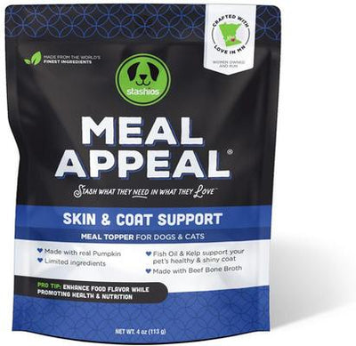 Meal Appeal Beef Skin & Coat Support Dehydrated Dog & Cat Treats, 4-oz bag