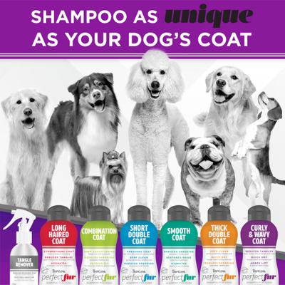 PerfectFur Detangling Curly & Wavy Coat Dog Shampoo, 16-fl oz bottle