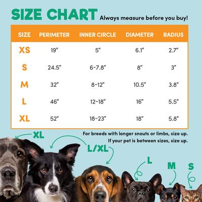 Collar inflable protector para recuperación de mascotas, suave y no obstruye la visión, para perros y gatos, color rosquilla y fresa, grande