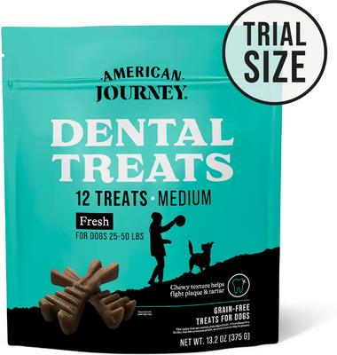 Grain-Free Medium Dental Dog Treats Mint Flavor, 12 count