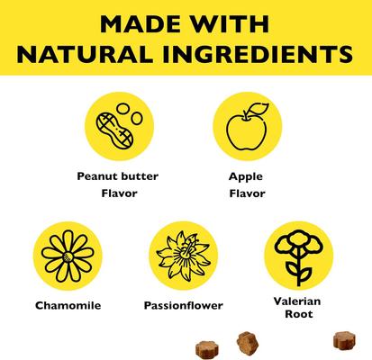 Pet Calming Chew Supplement for Dogs, 60 count