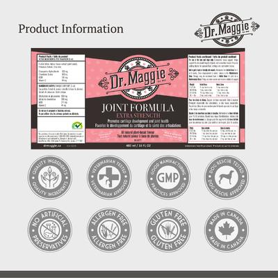 Dr. Maggie by NaturPet Inc. Joint Formula Glucosamine, MSM & Chondroitin for Cats & Dogs, 16-fl oz bottle