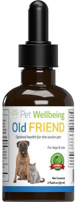 Old FRIEND Bacon Flavored Liquid Supplement for Senior Cats & Dogs, 2-oz bottle