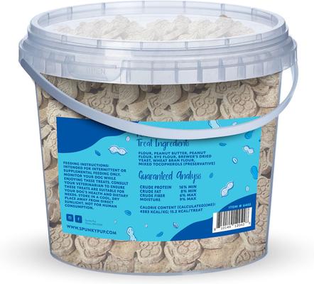 Peanut Butter Flavored Biscuits Crunchy Dog Treats, 4-lb bucket