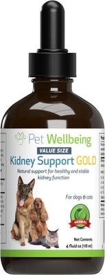 Kidney Support GOLD Bacon Flavored Liquid Kidney Supplement for Dogs & Cats, 2-oz bottle