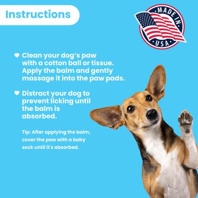 Bálsamo hidratante orgánico para patas de perro, tubo de 0.15 onzas líquidas