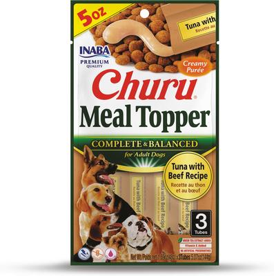 Churu Tuna with Beef Recipe Dog Food Topper, 1.69-oz tube, 18 count