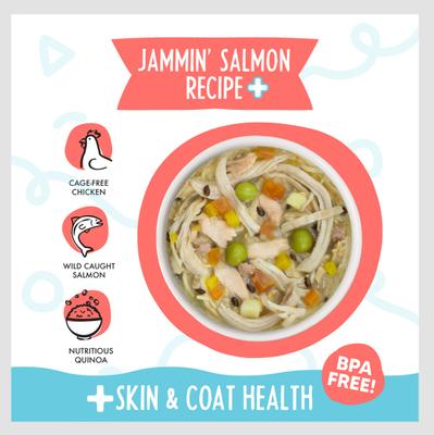 Meals 'n More Natural Wet Dog Food, Jammin' Salmon Plus Skin & Coat Health, 3.5-oz cup, 12 count