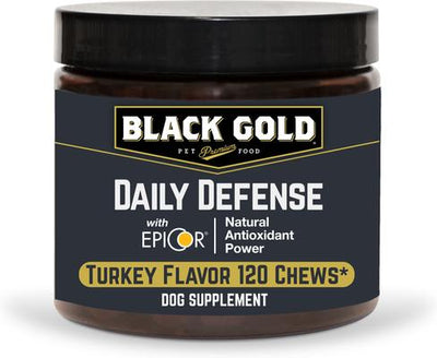 Daily Defense Turkey Flavored Soft Chew Gut Health Supplement for Dogs, 10.5-oz jar