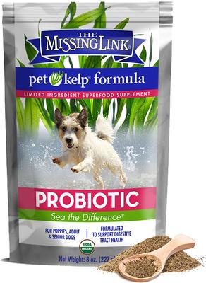 Pet Kelp Probiotic Powdered Digestive Aid Supplement for Dogs, 8-oz bag