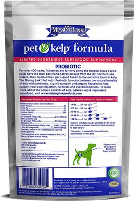 Pet Kelp Probiotic Powdered Digestive Aid Supplement for Dogs, 8-oz bag