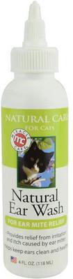 Lavado de oídos natural para gatos, botella de 4 onzas líquidas