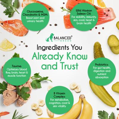 All-in-1 Canine Multivitamin Peanut Butter & Banana Flavored Soft Chew Multivitamin for Dogs, 60 count