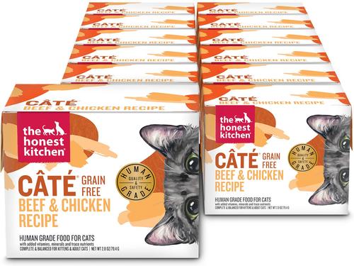 Cate Grain-Free Beef & Chicken Pate Wet Cat Food, 2.8-oz, case of 12