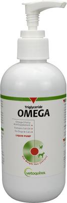 Triglyceride OMEGA Omega-3 Fatty Acid Liquid Supplement for Cats & Dogs, 2 count