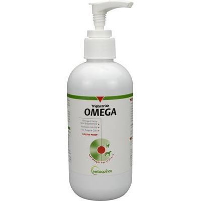 Suplemento líquido de ácidos grasos Omega-3 Triglyceride OMEGA para gatos y perros, 2 unidades