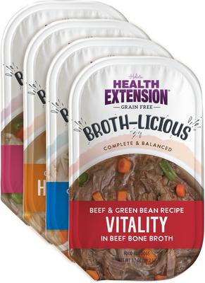 Broth-Licious Variety Pack Grain-Free Bits in Broth Wet Dog Food, 3.5-oz tray, case of 10