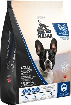 Pulsar Weight Management Adult Grain-Free Chicken, Turkey & Salmon Small Breed Dry Dog Food, 3.3-lb bag