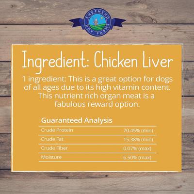 Chicken Liver Freeze-Dried Dog & Cat Treats, 8-oz bag
