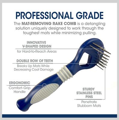 Magic Coat Professional Series Instant Mat & Tangle Remover Rake & Comb