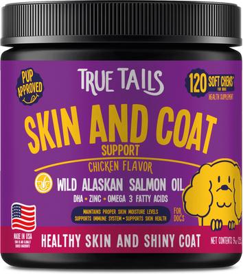 Skin & Coat Chicken Flavored Skin & Coat Supplement for Dogs, 120 count