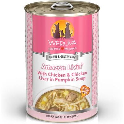 Alimento enlatado para perros sin pollo Just 4 Me, paquete variado, sin cereales, 14 oz, caja de 12