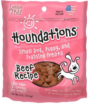 Houndations Beef Dog Soft & Chewy Treat, 4-oz bag