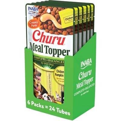 Aderezo para comida para perros con receta de pollo Churu, 24 unidades