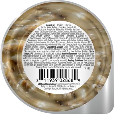 Signature Stews Grain-Free Chicken & Sweet Potato in Broth Small Breed Wet Dog Food, 2.8-oz cup, case of 24