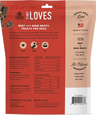 Tiny Loves Beef with Bone Broth Flavored Jerky Dog Treats, 12-oz pouch, 1 count