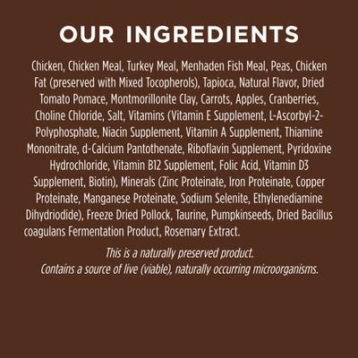 Bundle: Instinct Original Grain-Free Recipe with Real Chicken Freeze-Dried Raw Coated Dry Food + Pate Real Chicken Recipe Wet Canned Cat Food