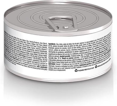 Adult Savory Turkey Entree Wet Cat Food, 5.5-oz can, case of 24